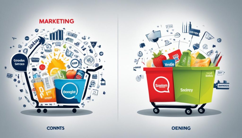 Differences between marketing and advertising